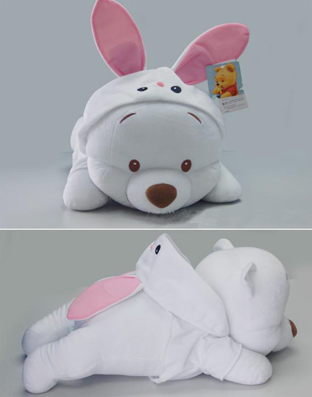 公仔/BB维尼熊毛绒公仔60CM/爬姿/白色