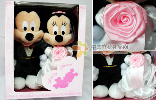 公仔/米奇+米妮高级结婚礼盒