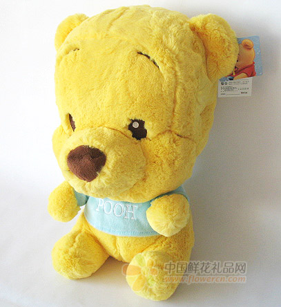 公仔/迪士尼BB维尼熊毛绒公仔40CM(粉蓝衣)