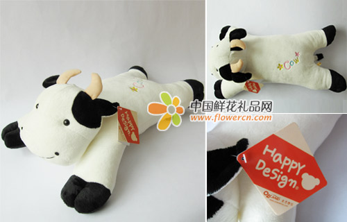 公仔/微笑牛靠垫抱枕(55cm)